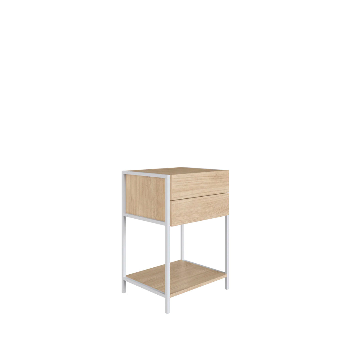 Buró Maly - Blanco y Color Madera - Tugow