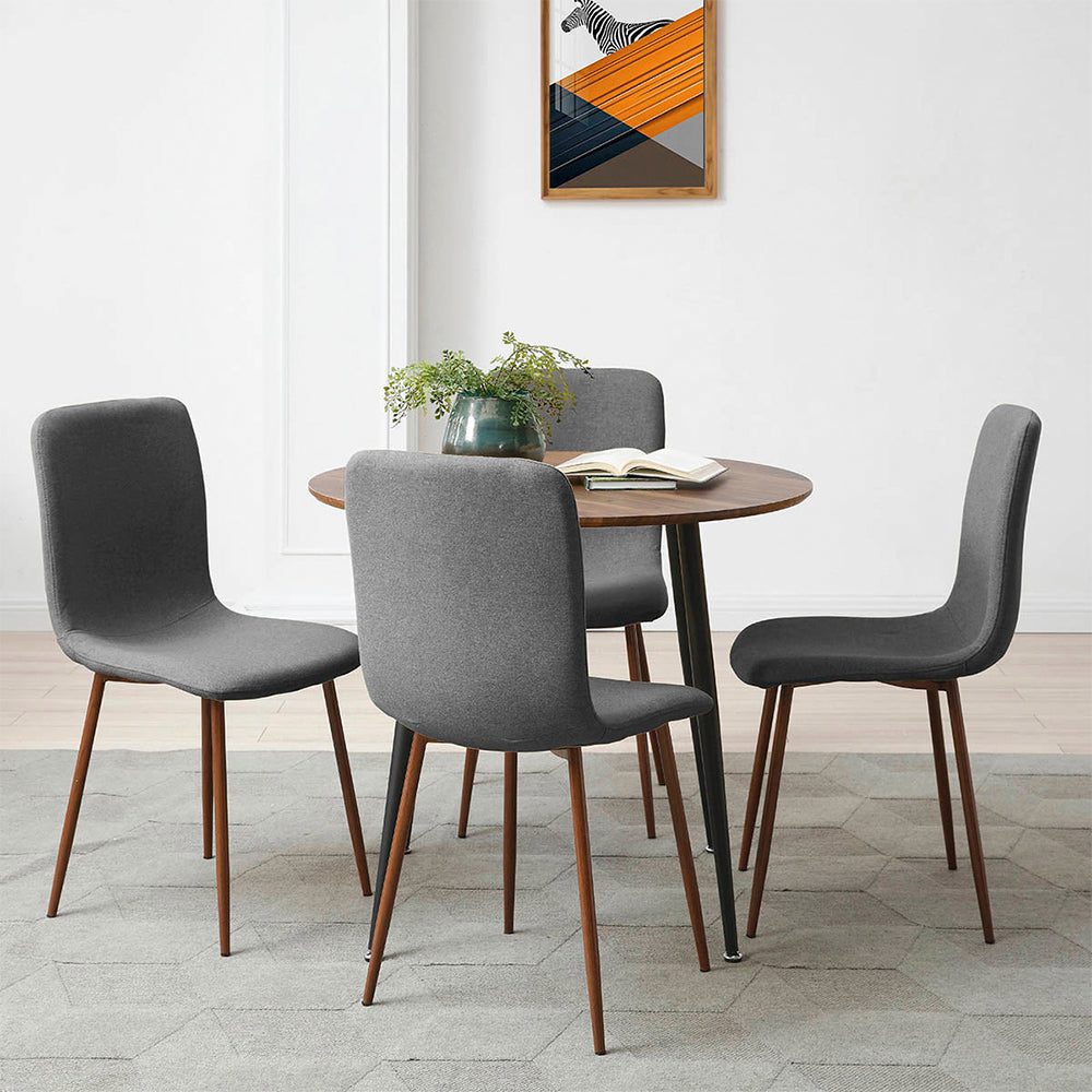 Set de 4 sillas Mango - Gris Claro - Tugow