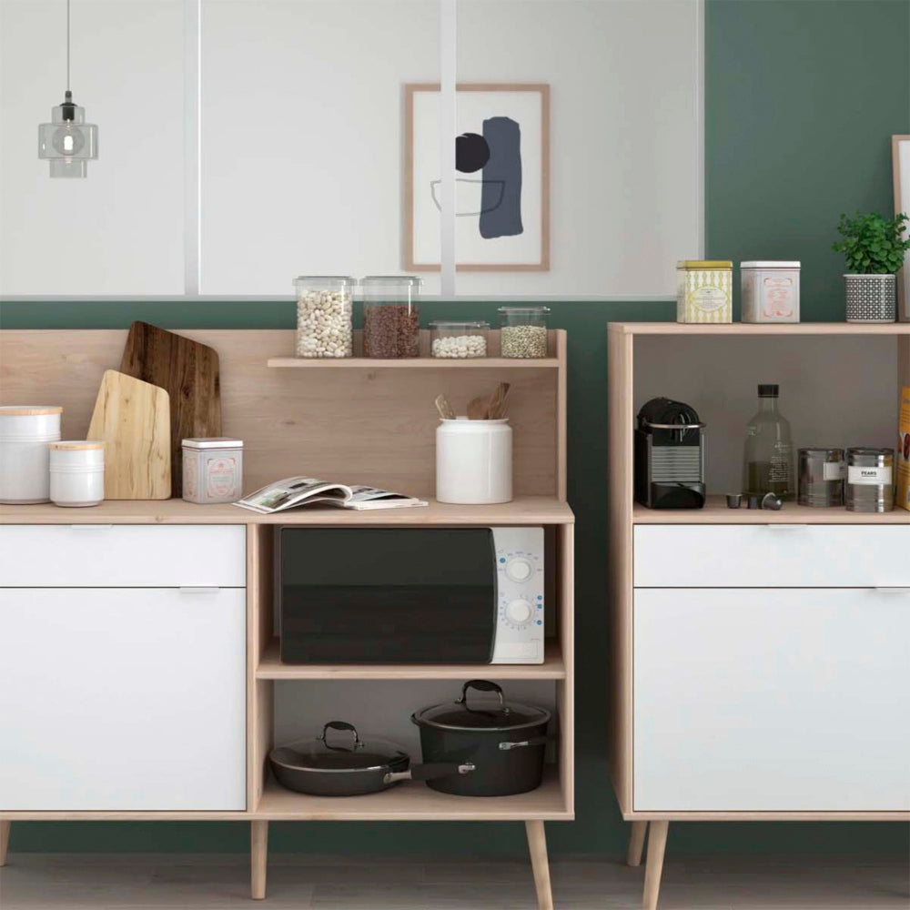 Alacena Masha - Color Madera y Blanco - Tugow
