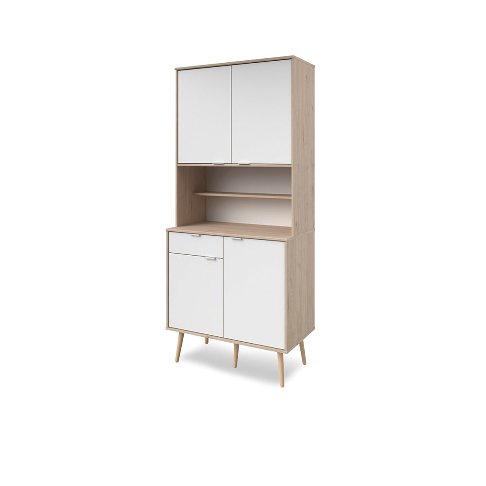 Alacena Masha - Color Madera y Blanco - Tugow
