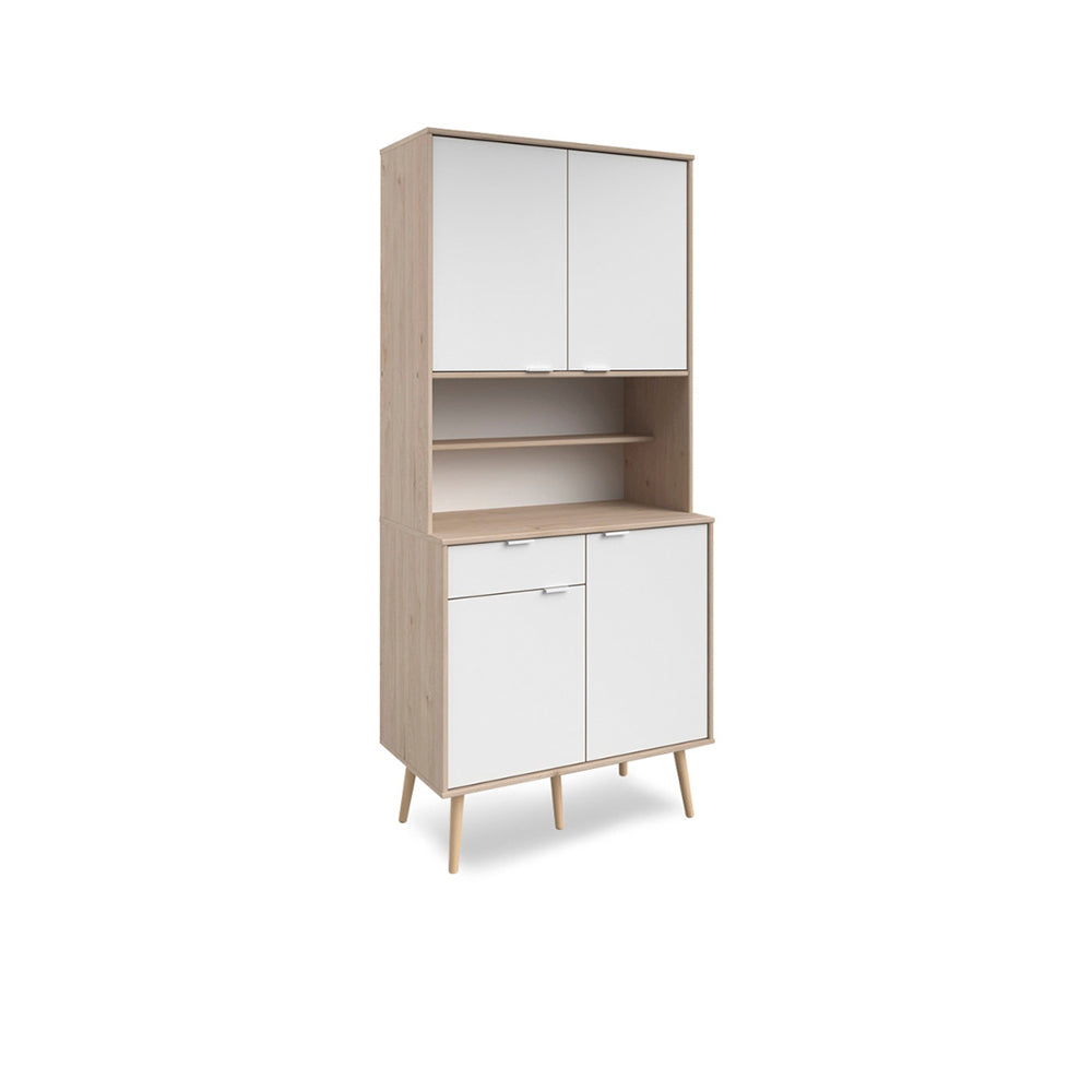 Alacena Masha - Color Madera y Blanco - Tugow