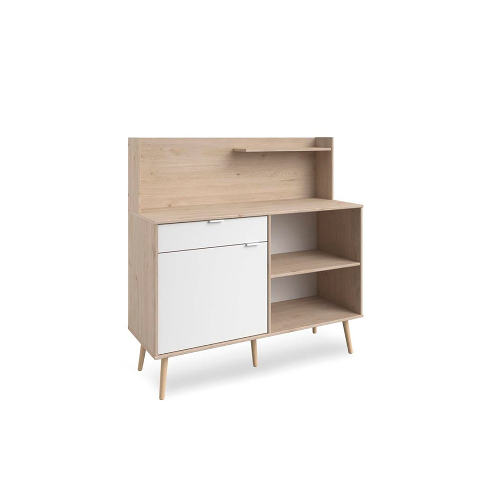 Alacena Masha - Color Madera y Blanco - Tugow