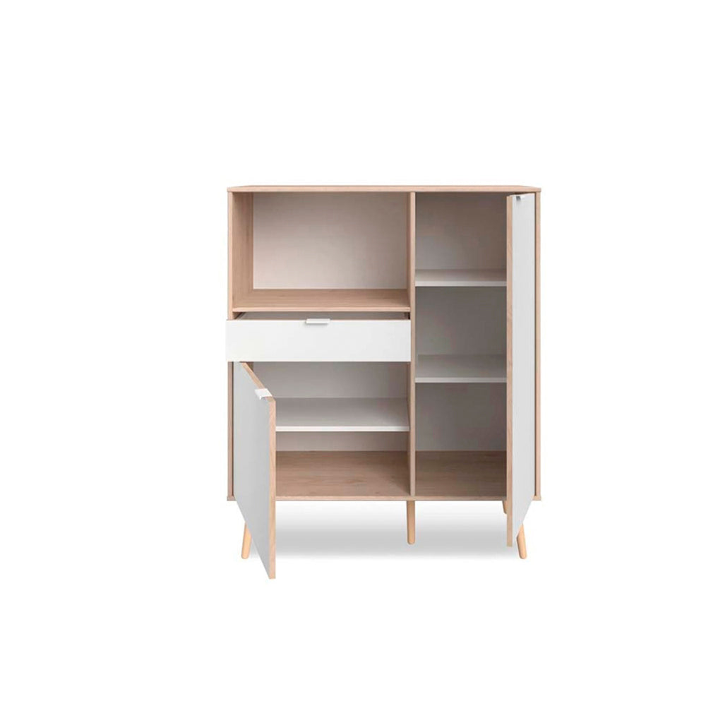 Alacena Masha - Color Madera y Blanco - Tugow
