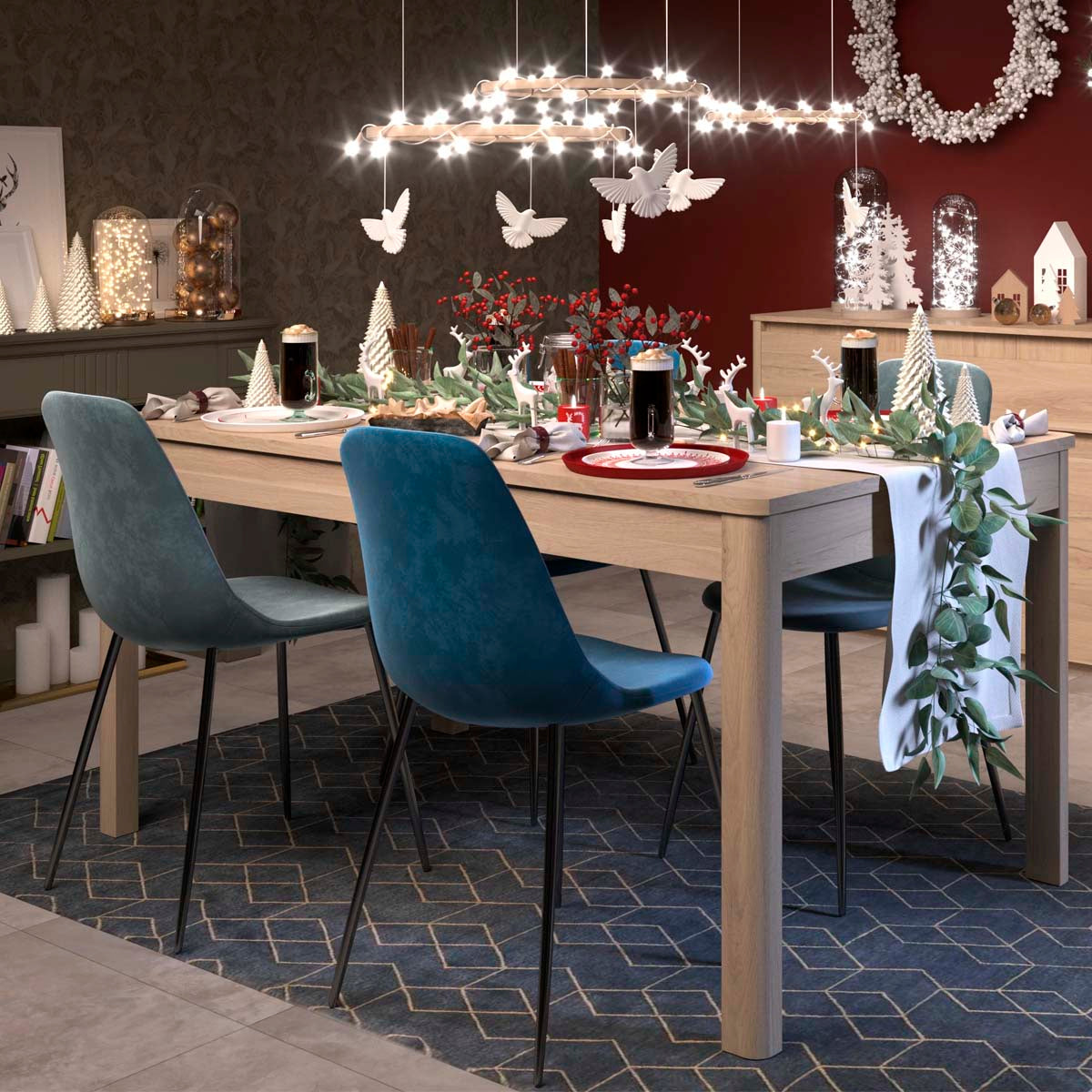 Mesa color roble - Tu Gow