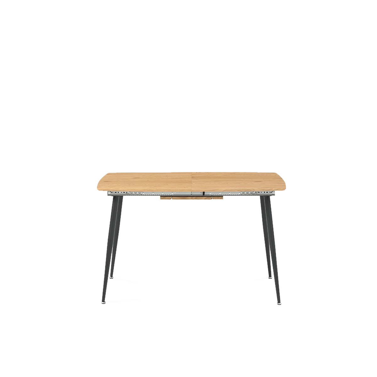 Mesa de comedor extensible Stanis - Color Madera y Negro - Tugow