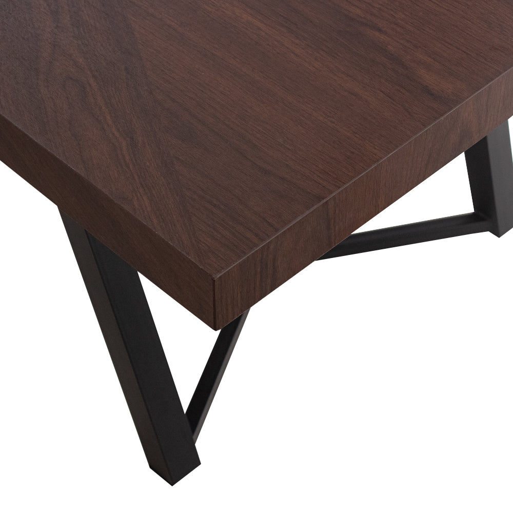 Mesa de comedor Ebba - Nogal y Negro - Tugow