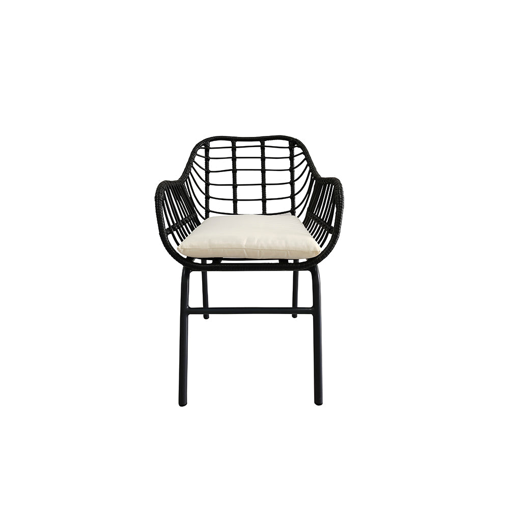 Set de 4 sillas de exterior Millor - Negro - Tugow