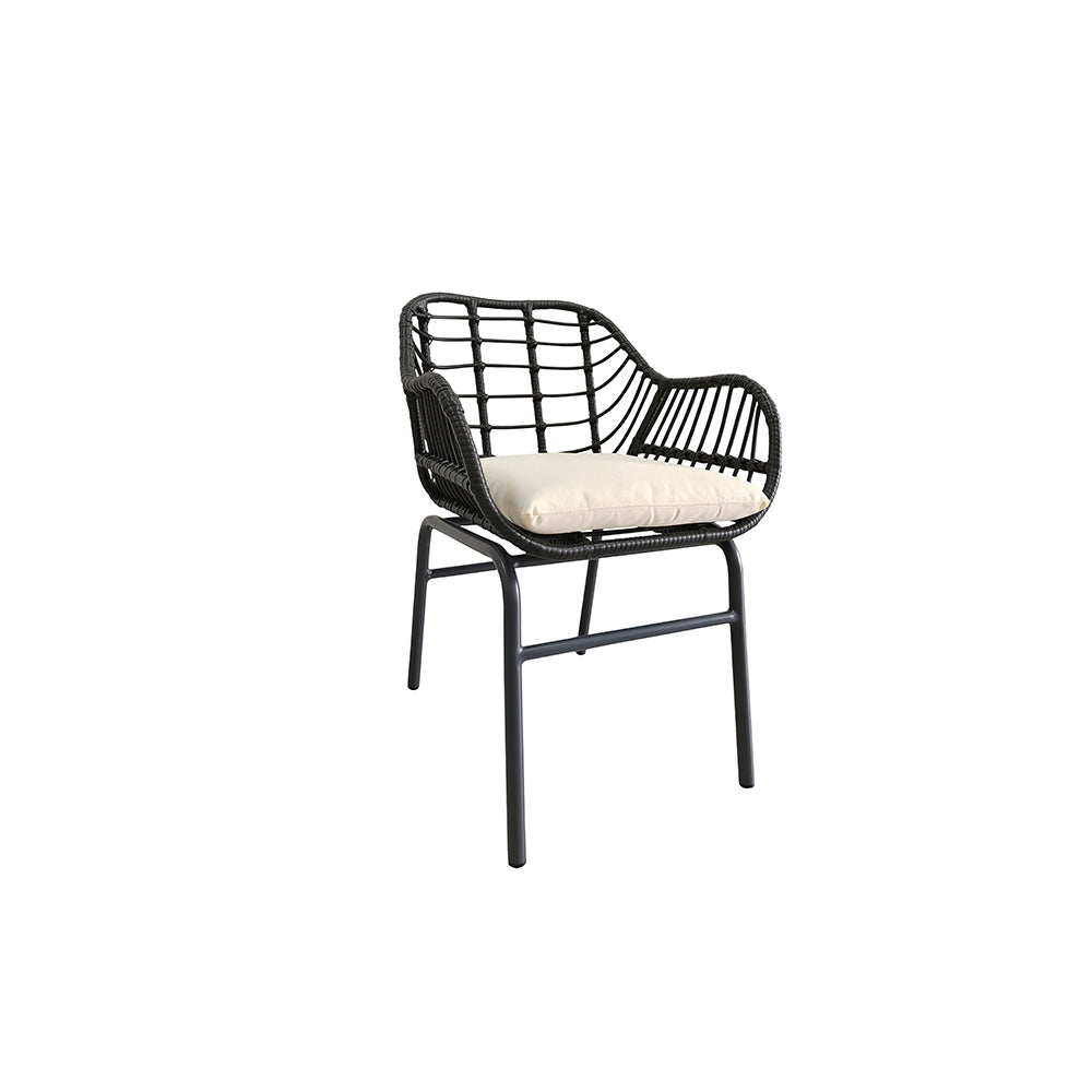 Set de 4 sillas de exterior Millor - Negro - Tugow