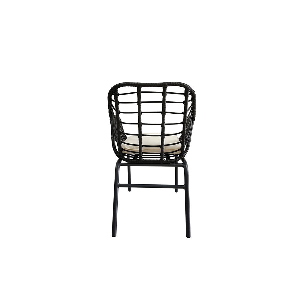 Set de 4 sillas de exterior Millor - Negro - Tugow