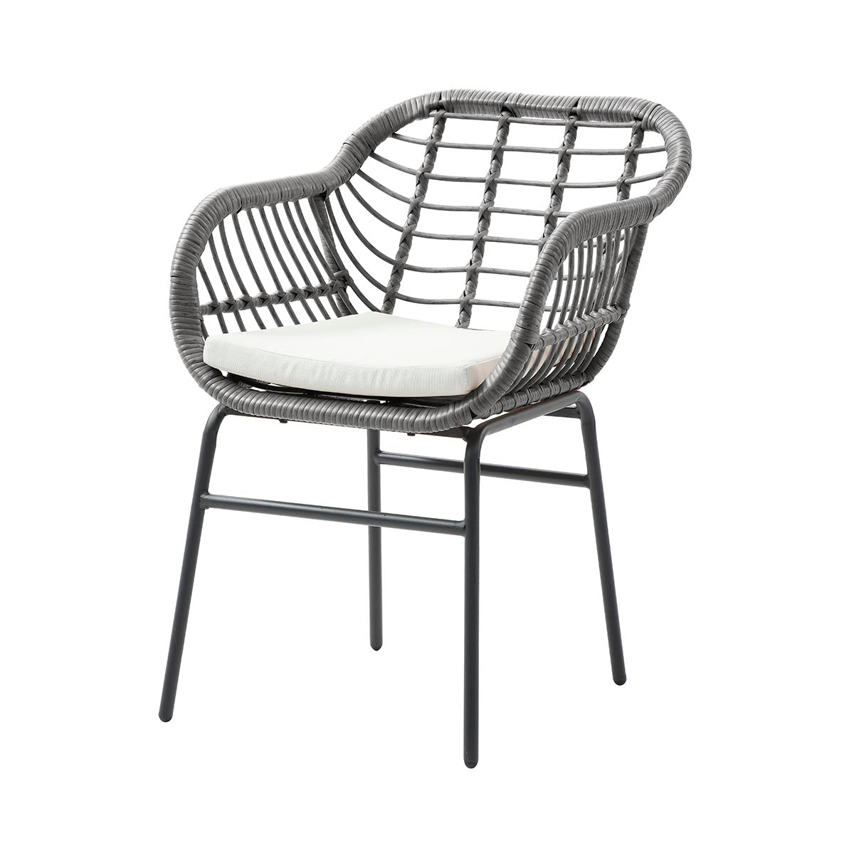 Set de 4 sillas de exterior Millor - Gris - Tu Gow