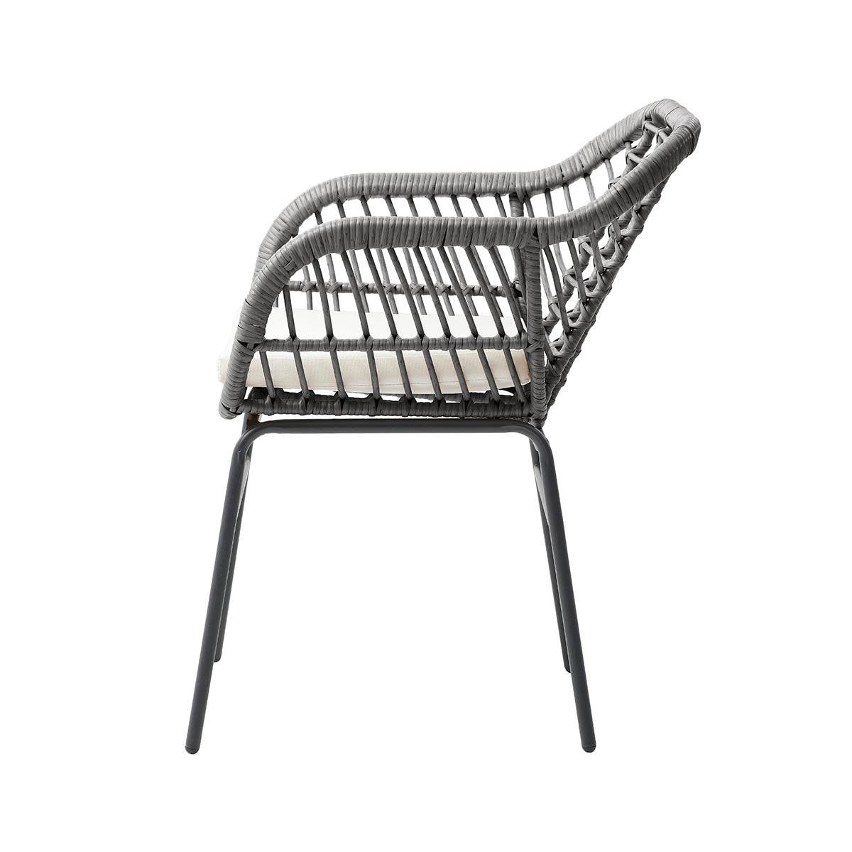 Set de 4 sillas de exterior Millor - Gris - Tu Gow
