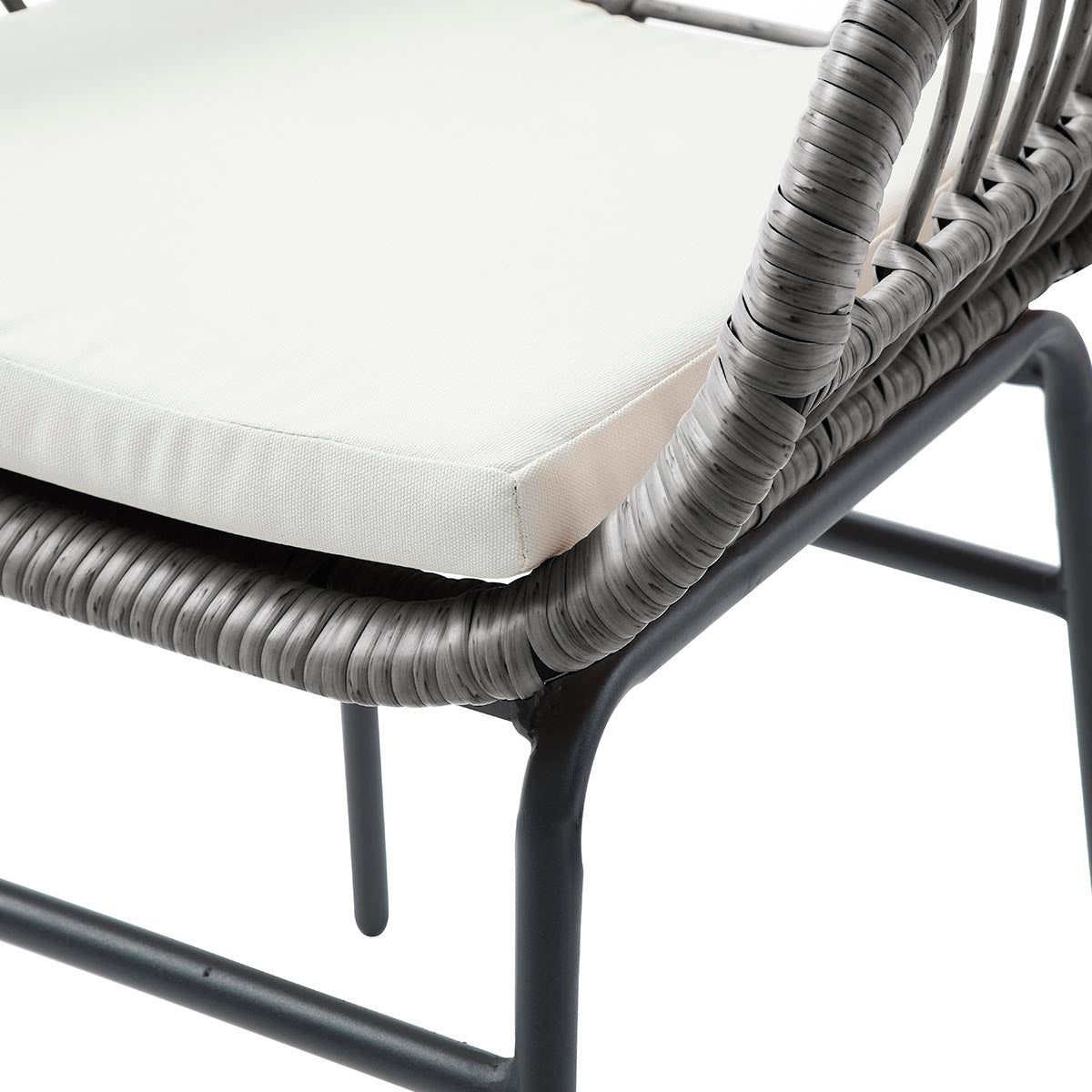 Set de 4 sillas de exterior Millor - Gris - Tu Gow