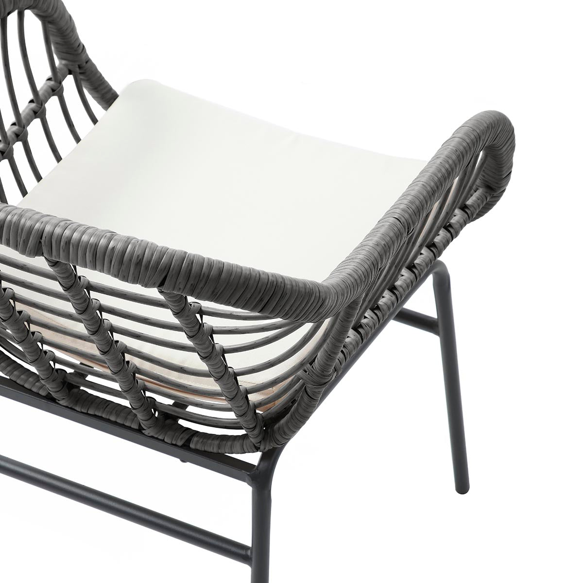 Set de 4 sillas de exterior Millor - Gris - Tu Gow
