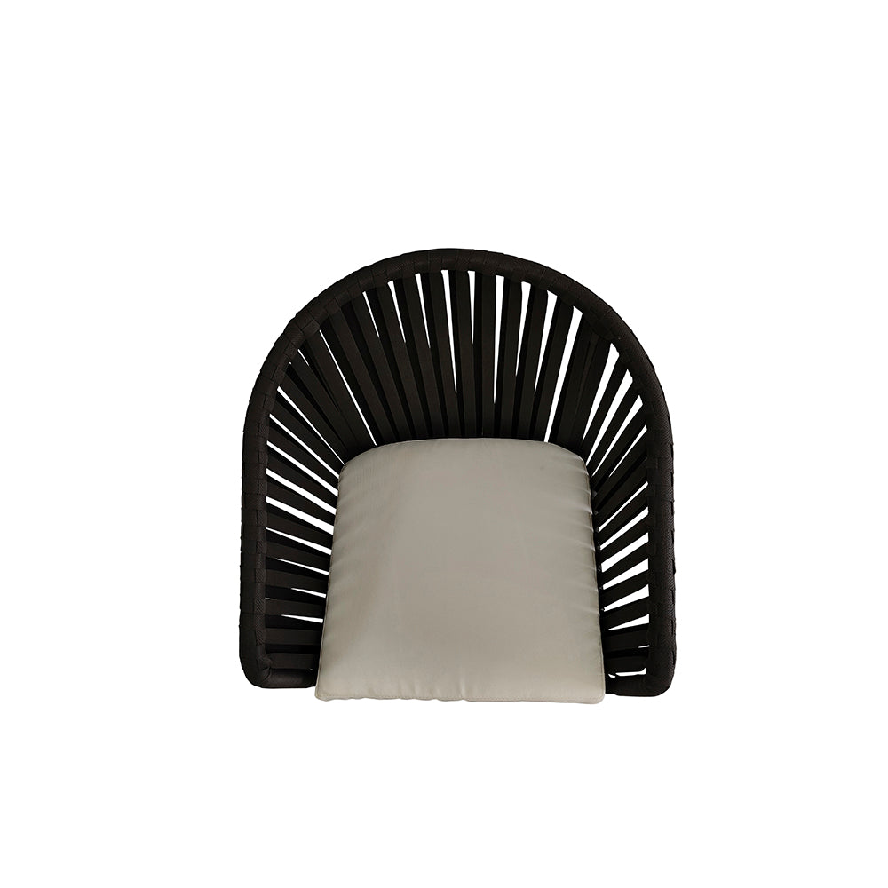 Set de 4 sillas de exterior Mindelo - Negro - Tugow