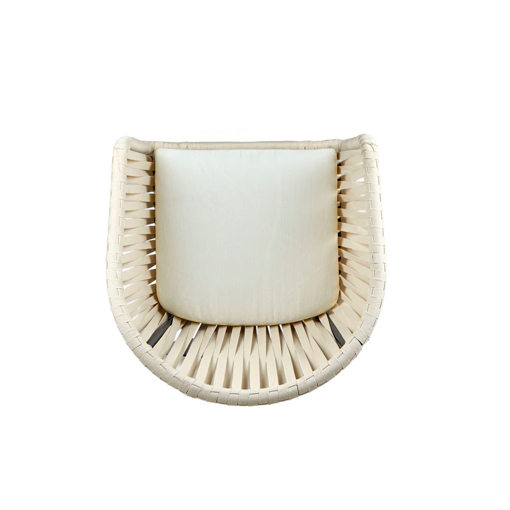 Silla de exterior Mindelo - Beige y Negro - Tugow