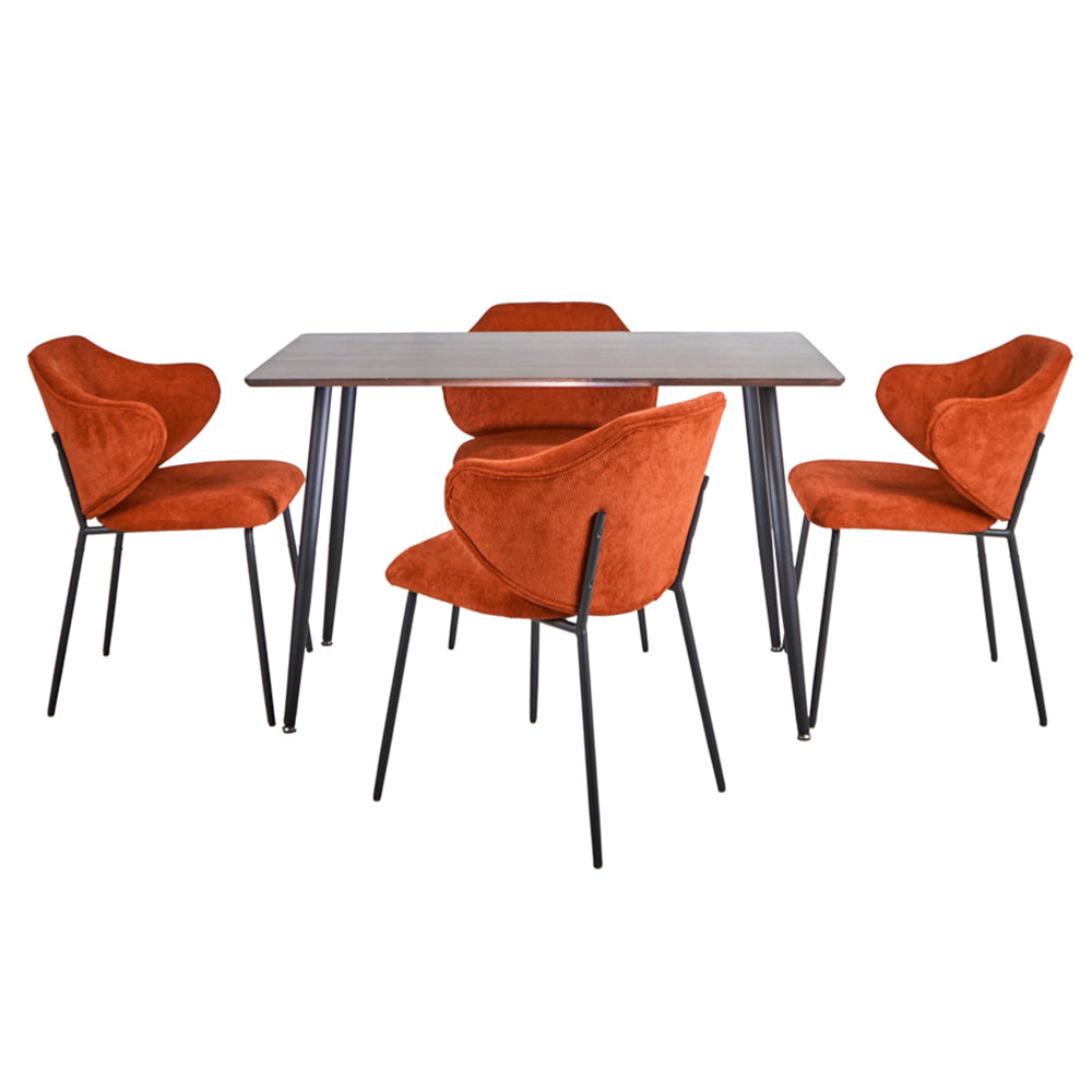 Mesa Miso con 4 Sillas Suanna Rojo - Tugow
