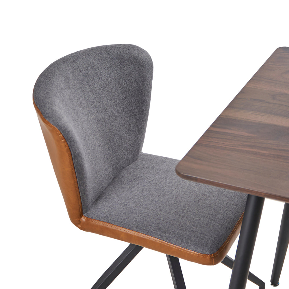 Mesa Miso con 4 Sillas Vigo Gris /Café - Tugow
