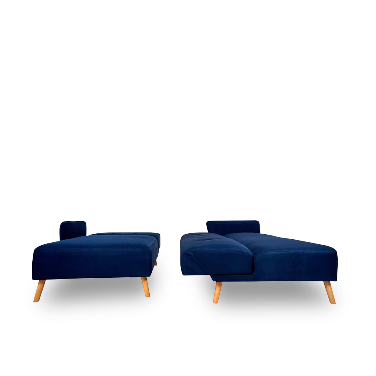 Sofá escuadra izquierda doble cama Monza - Azul - Tugow