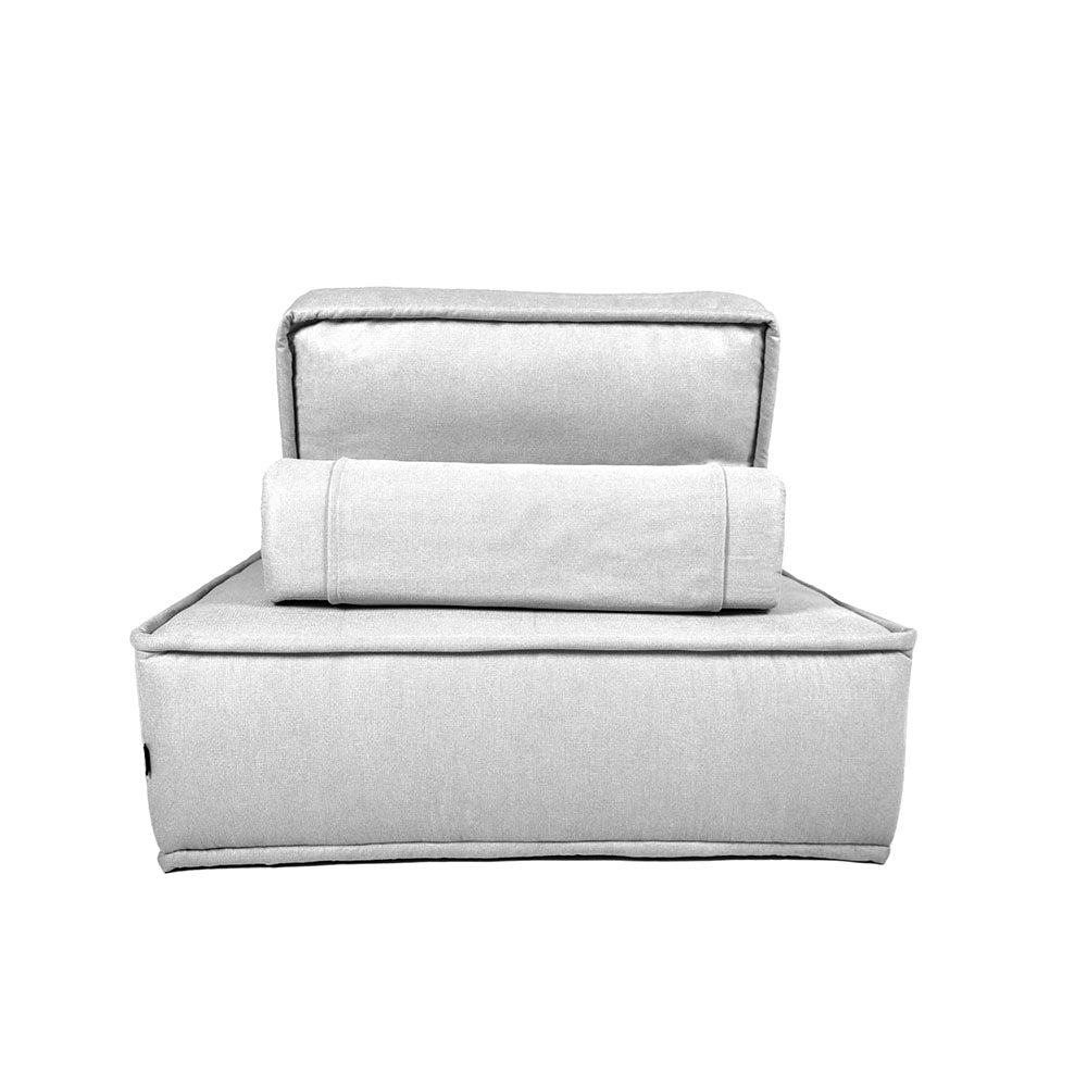 Sillón 1 Plaza Mood - Gris Plata