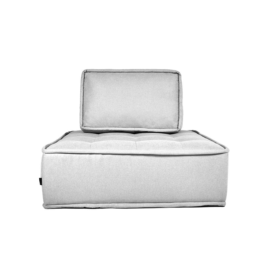 Sillón 1 Plaza Mood - Gris Plata