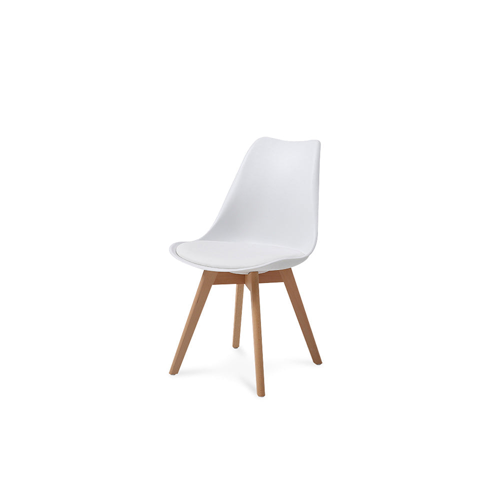 Comedor Munich con 4 sillas Helsinki - Blanco - Tugow