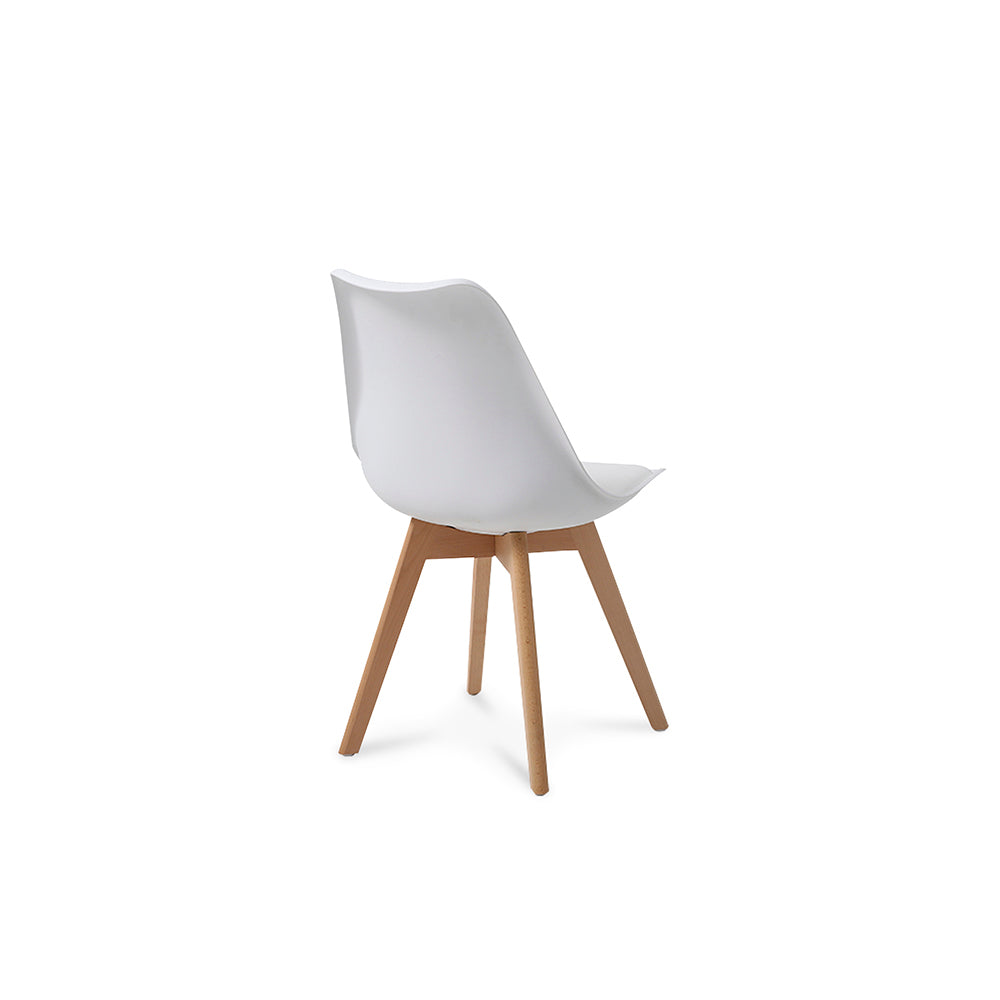 Comedor Munich con 4 sillas Helsinki - Blanco - Tugow