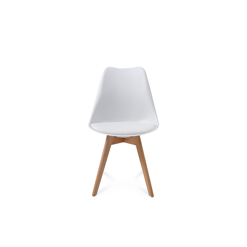 Comedor Munich con 4 sillas Helsinki - Blanco - Tugow