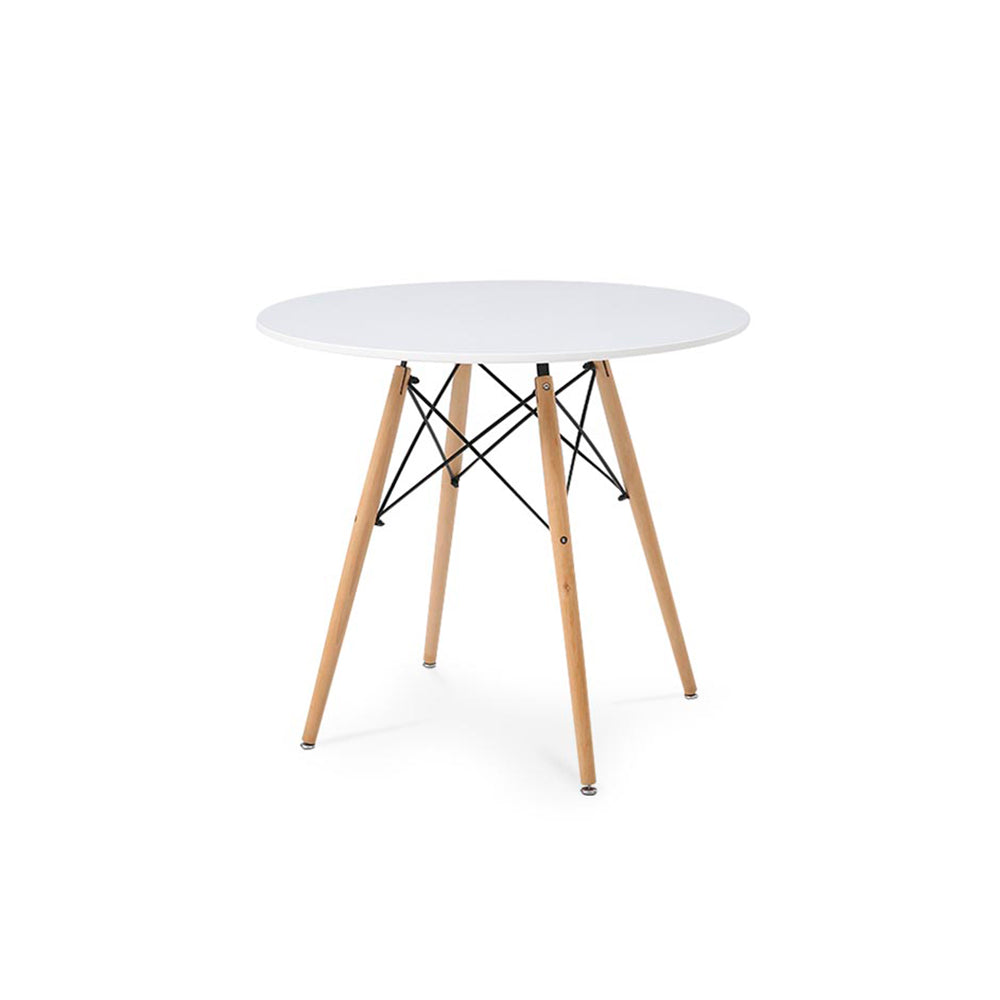 Comedor Munich con 4 sillas Helsinki - Blanco y Negro - Tugow