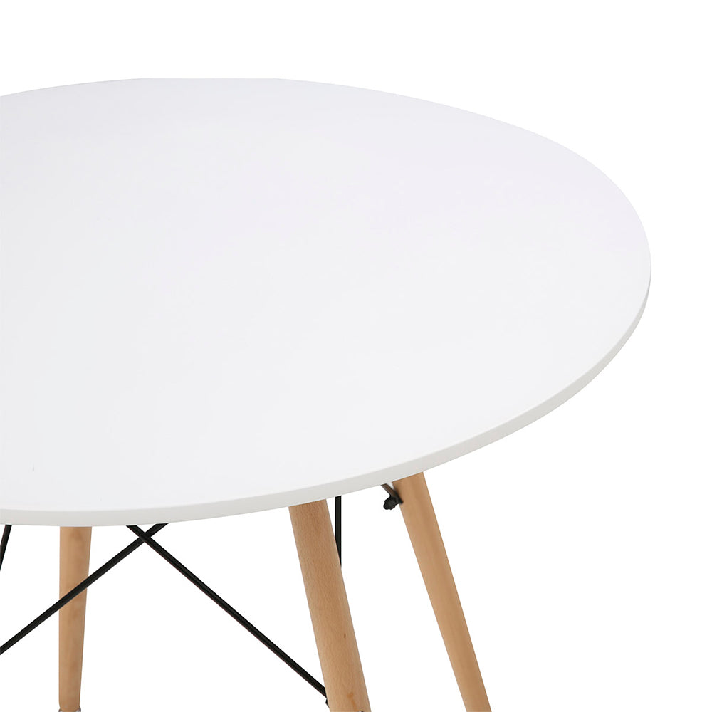 Comedor Munich con 4 sillas Helsinki - Blanco y Negro - Tugow