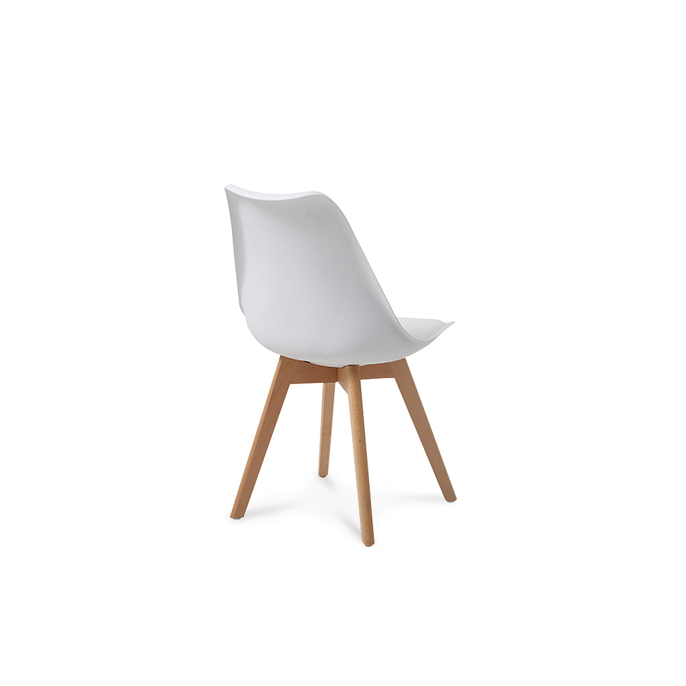 Comedor Munich con 4 sillas Helsinki - Negro y Blanco - Tugow