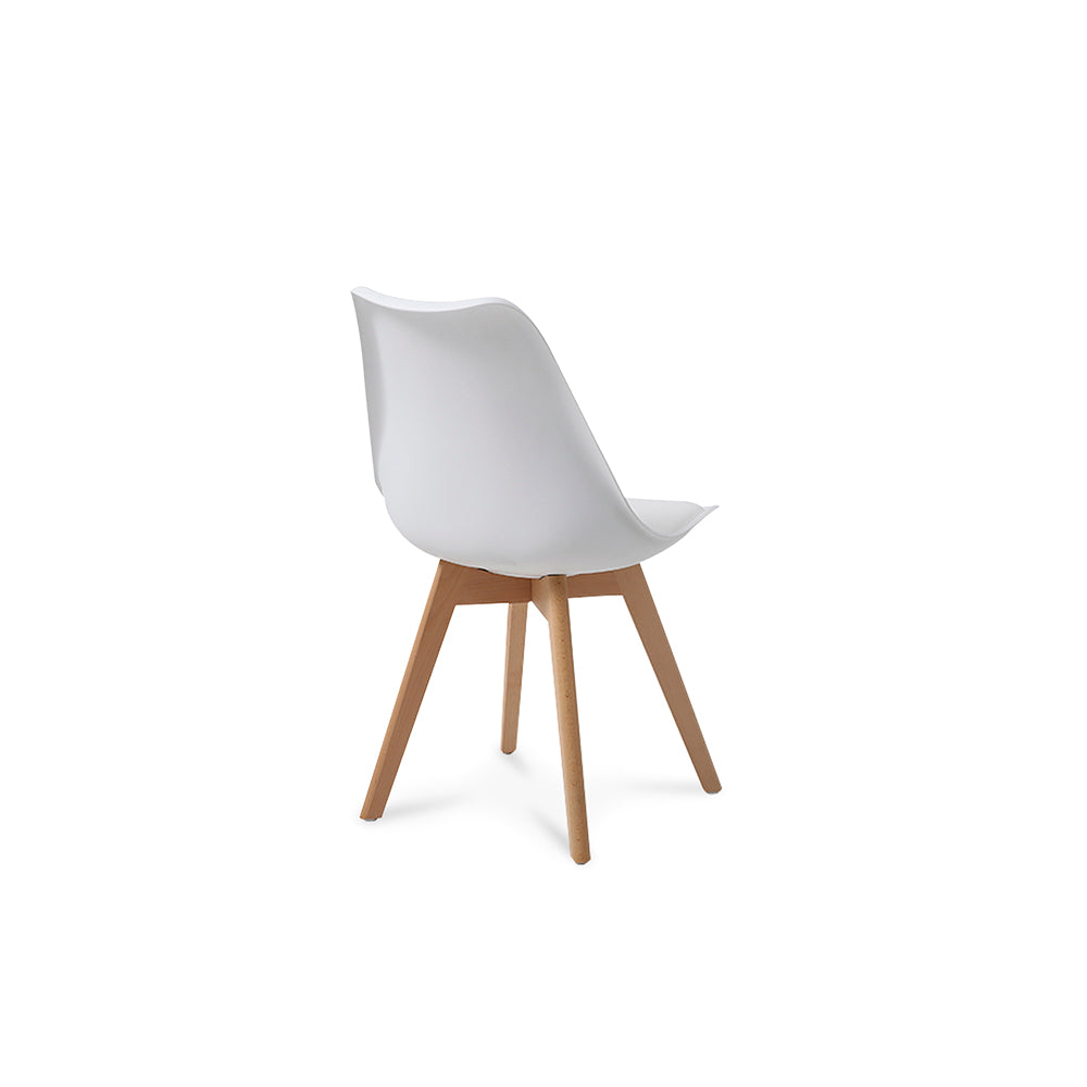 Comedor Munich con 4 sillas Helsinki - Blanco - Tugow