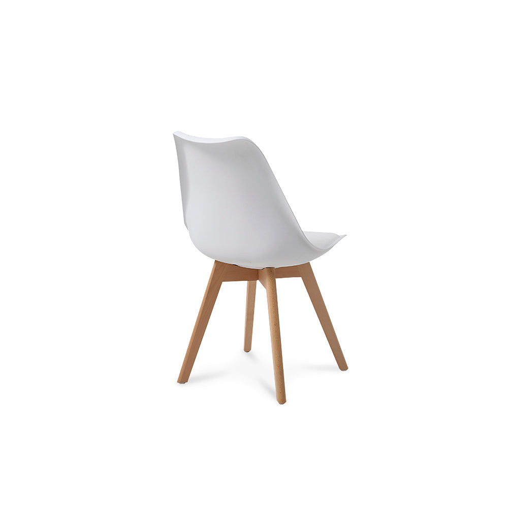 Comedor Munich con 4 sillas Helsinki - Negro y Blanco - Tugow