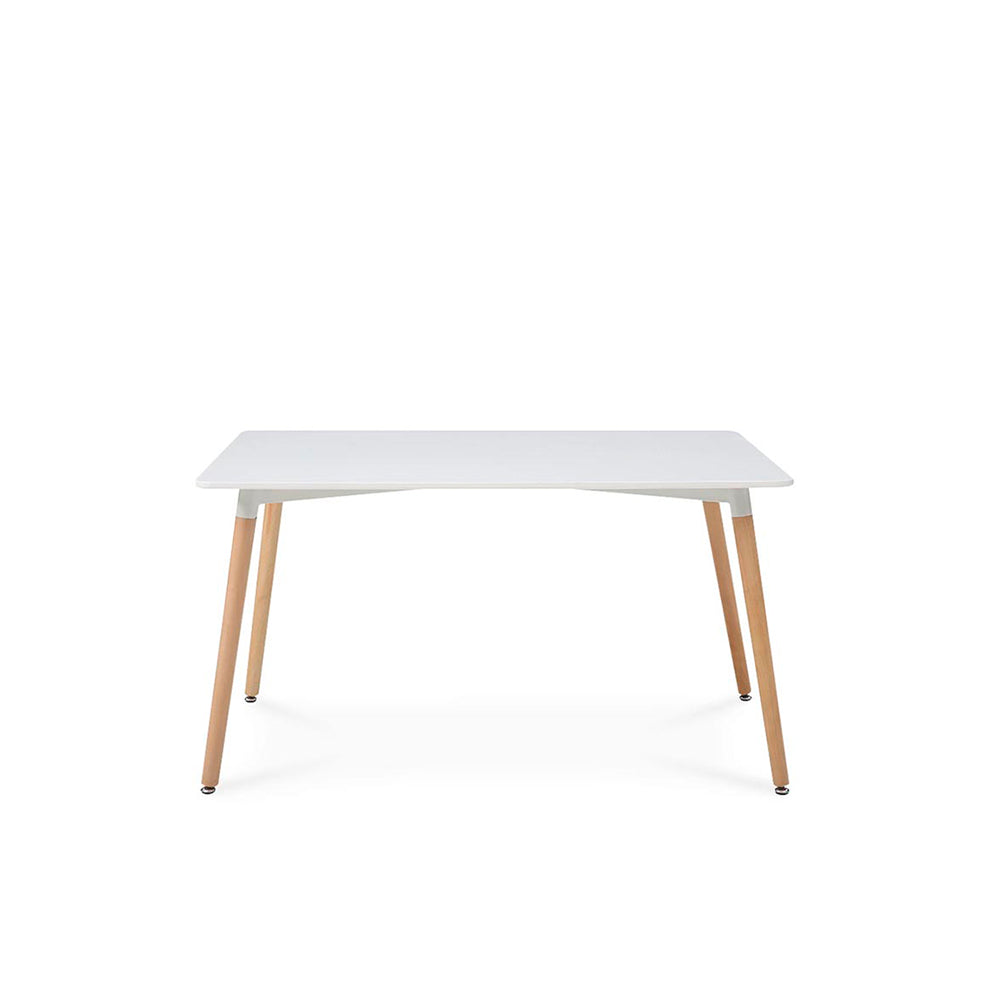 Comedor Munich con 4 sillas Oslo - Blanco y Rojo - Tugow