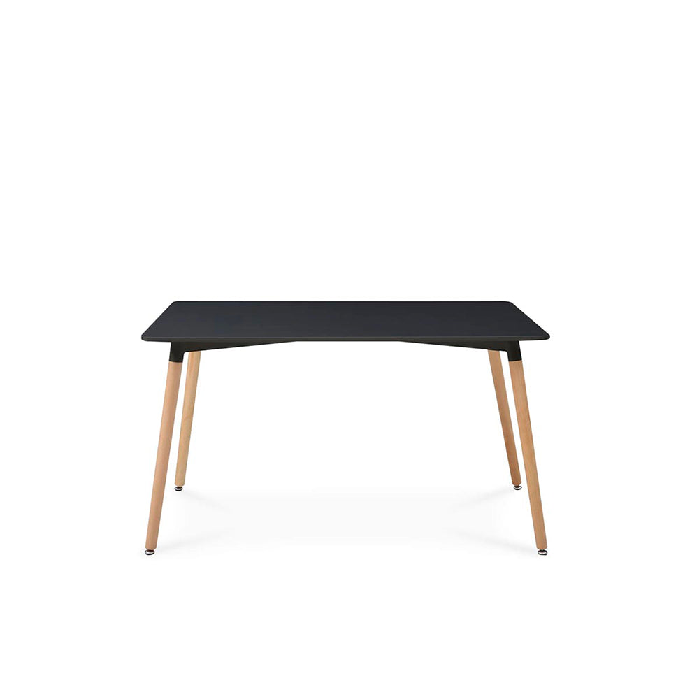 Comedor Munich con 4 sillas Helsinki - Negro y Blanco - Tugow