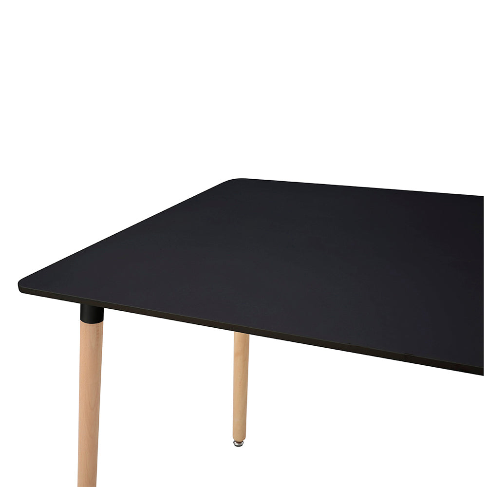 Comedor Munich con 4 sillas Helsinki - Negro y Blanco - Tugow