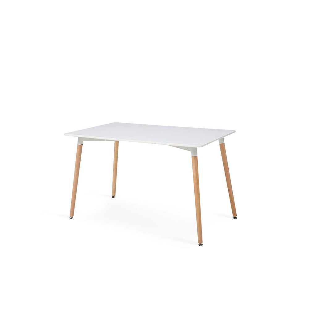 Comedor Munich con 4 sillas Oslo - Blanco y Rojo - Tugow