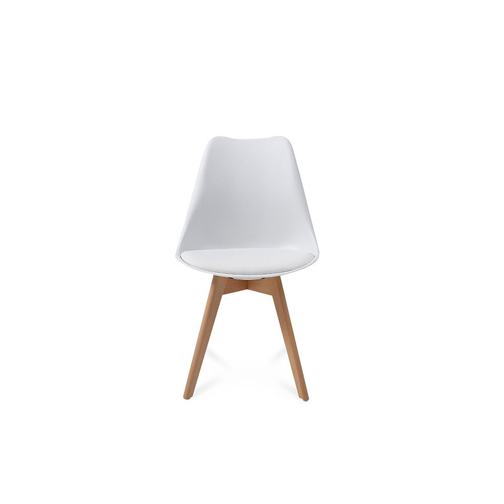 Comedor Munich con 4 sillas Helsinki - Negro y Blanco - Tugow