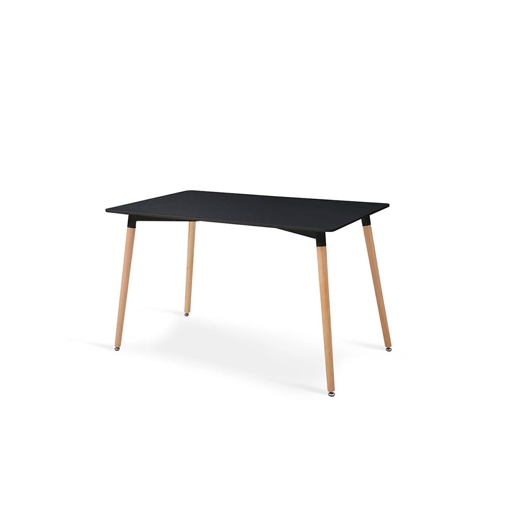 Comedor Munich con 4 sillas Helsinki - Negro y Blanco - Tugow