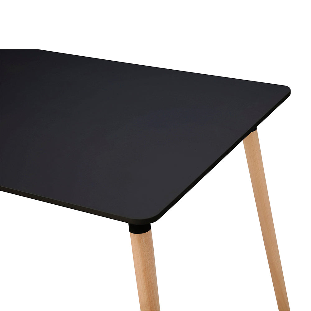 Comedor Munich con 4 sillas Helsinki - Negro y Blanco - Tugow