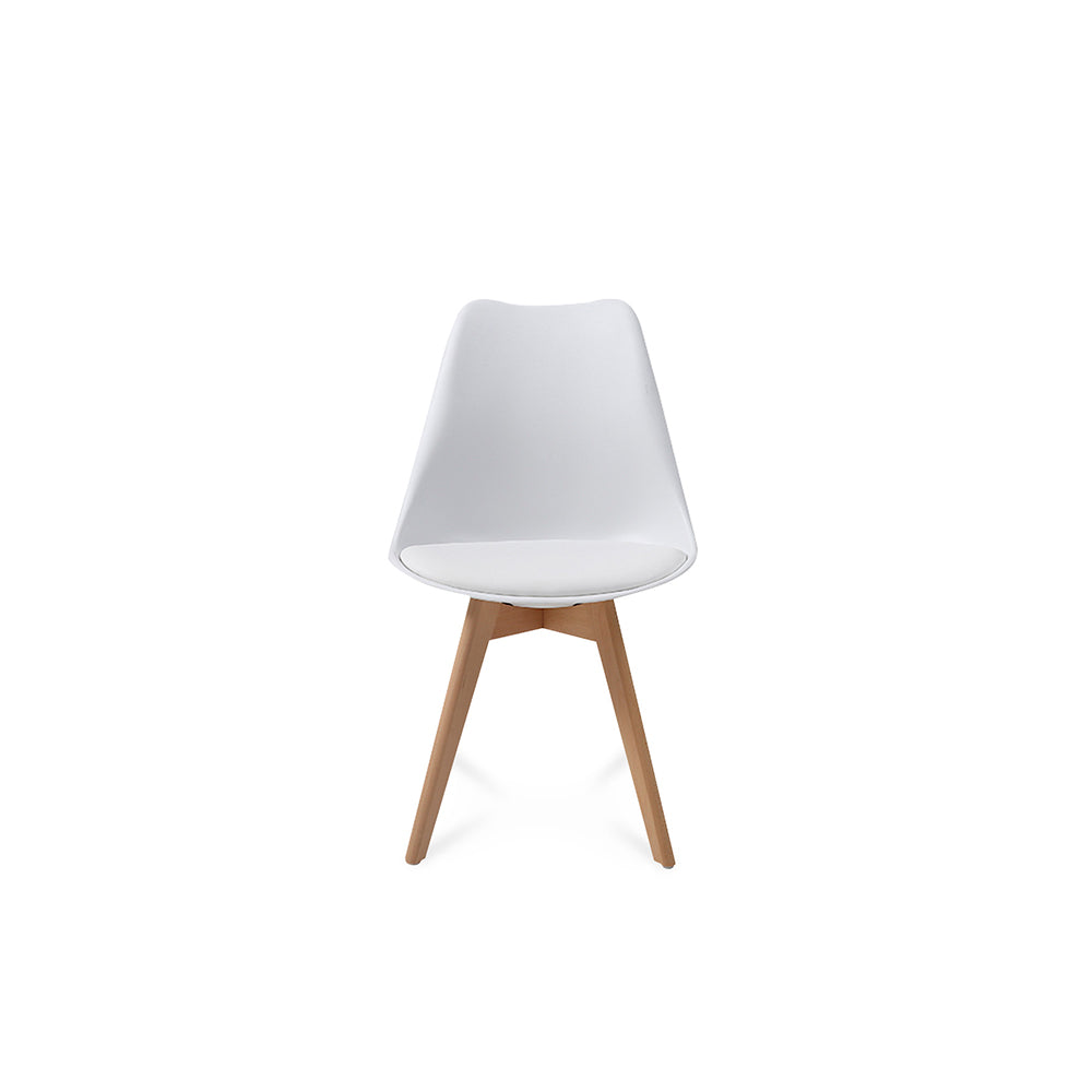 Comedor Munich con 4 sillas Helsinki - Blanco - Tugow