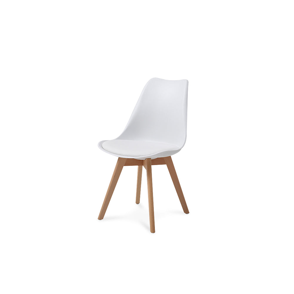 Comedor Munich con 4 sillas Helsinki - Blanco - Tugow