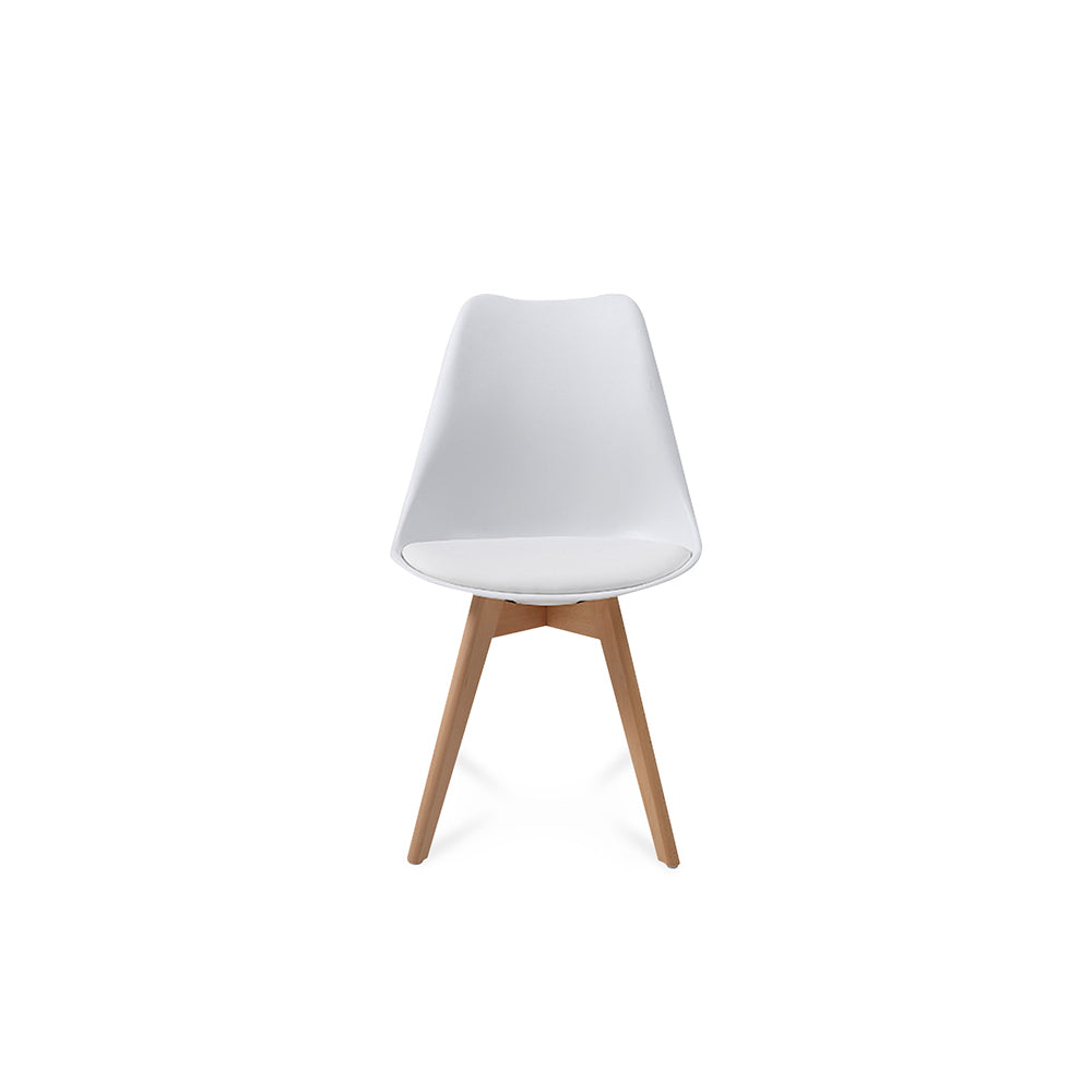 Comedor Munich con 4 sillas Helsinki - Negro y Blanco - Tugow