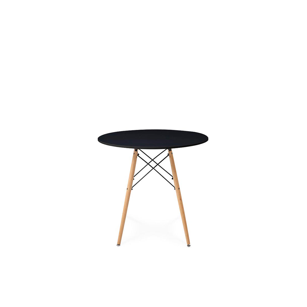 Comedor Munich con 4 sillas Helsinki - Negro y Blanco - Tugow