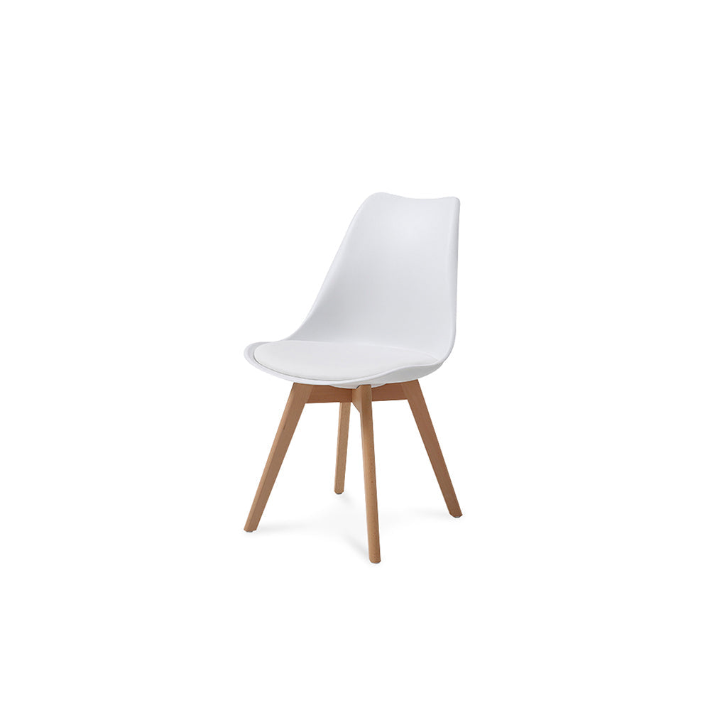 Comedor Munich con 4 sillas Helsinki - Negro y Blanco - Tugow