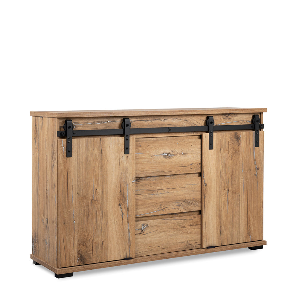 Bufetera Apfel - Color Madera y Negro - Tugow