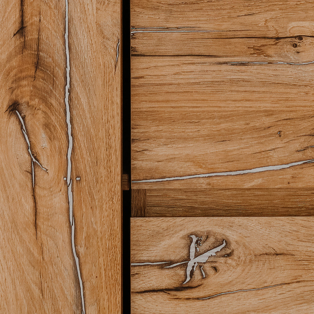 Bufetera Apfel - Color Madera y Negro - Tugow