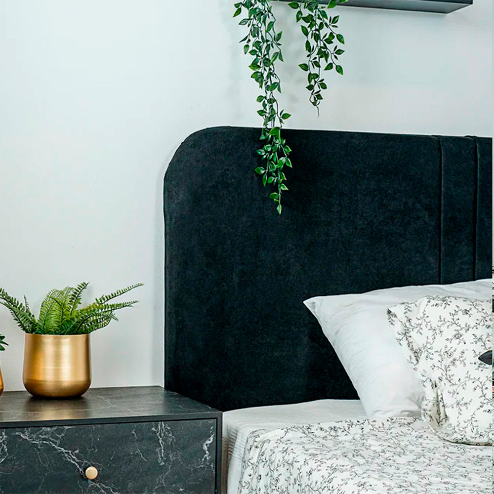 Cabecera Noar queen/king size - Negro - Tugow