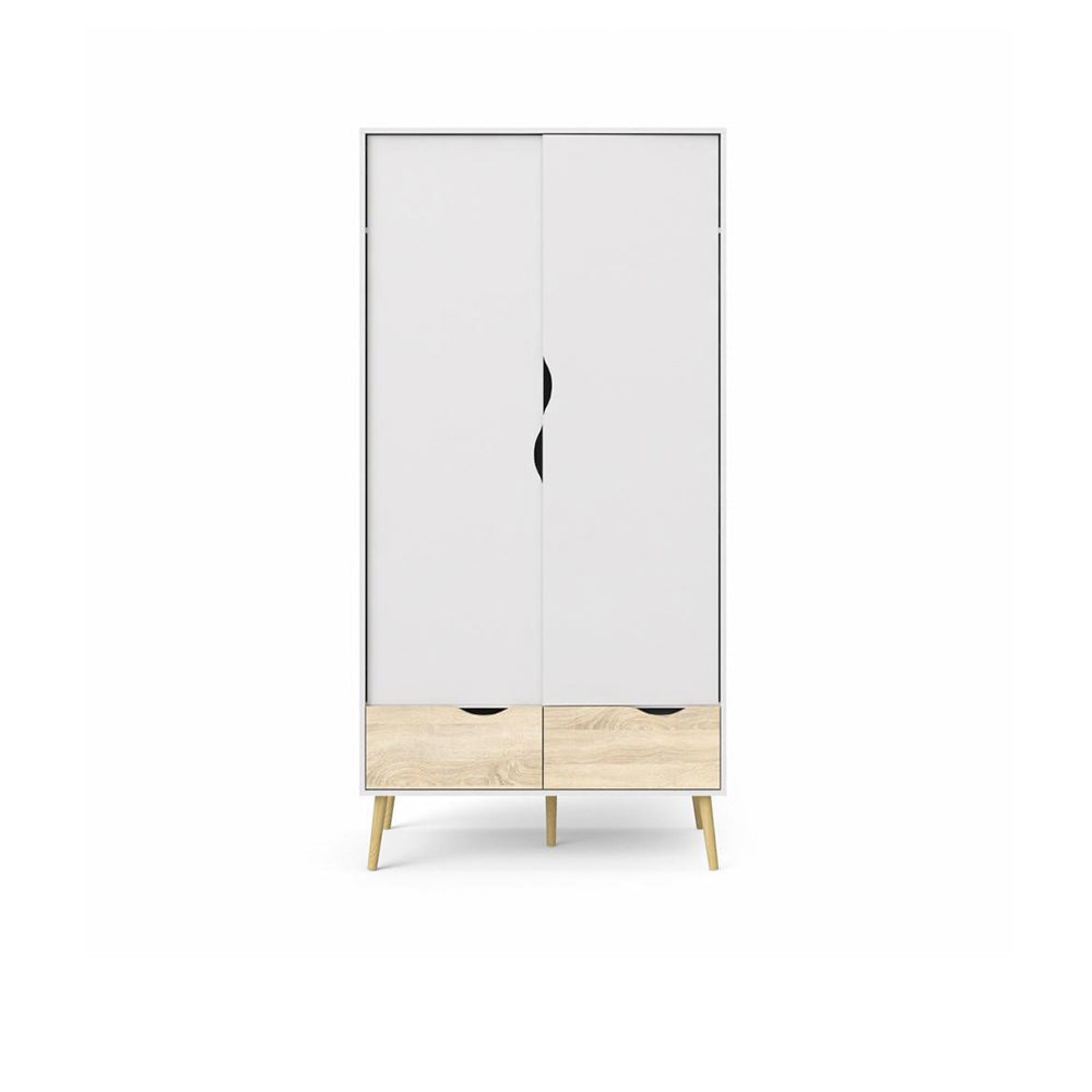 Armario Nordik - Color Madera y Blanco - Tugow