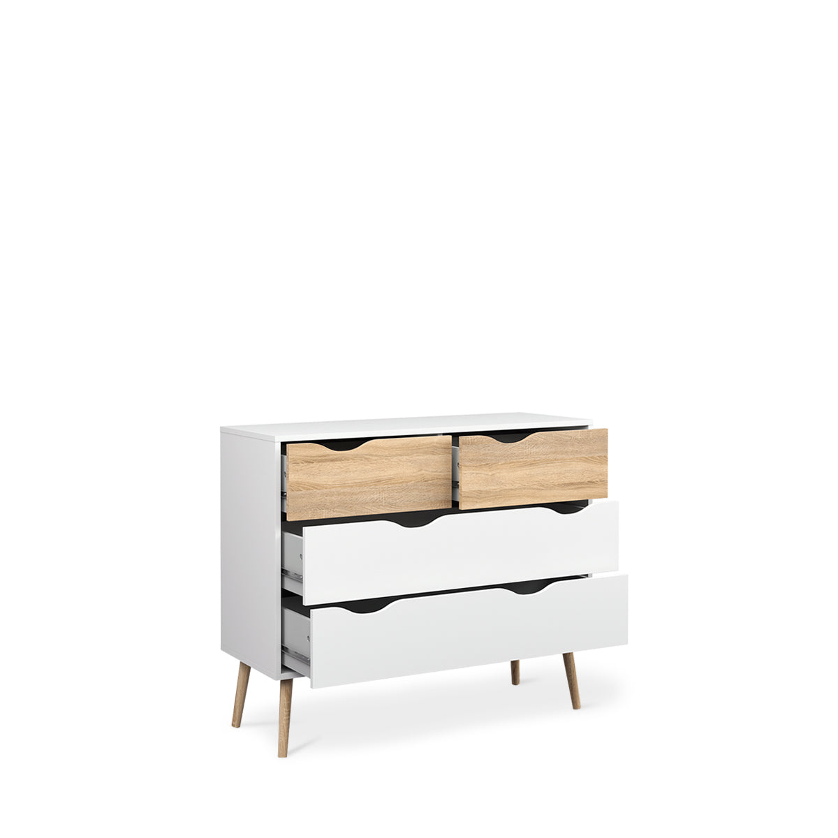 Cajonera Nordik - Color Madera y Blanco - Tu Gow