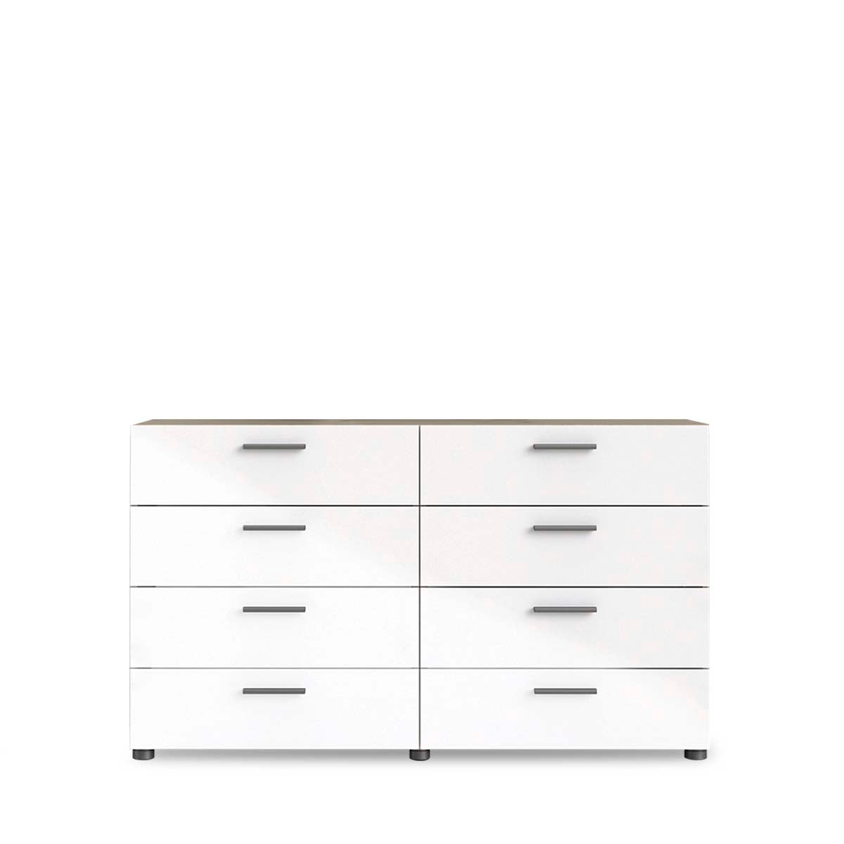 Cajonera Nova - Color Madera y Blanco Brillante - Tu Gow